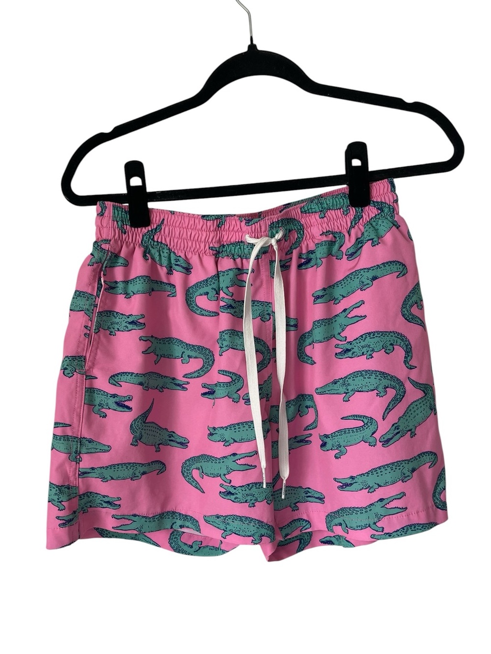 chubbies Pink Shorts with Alligator Print